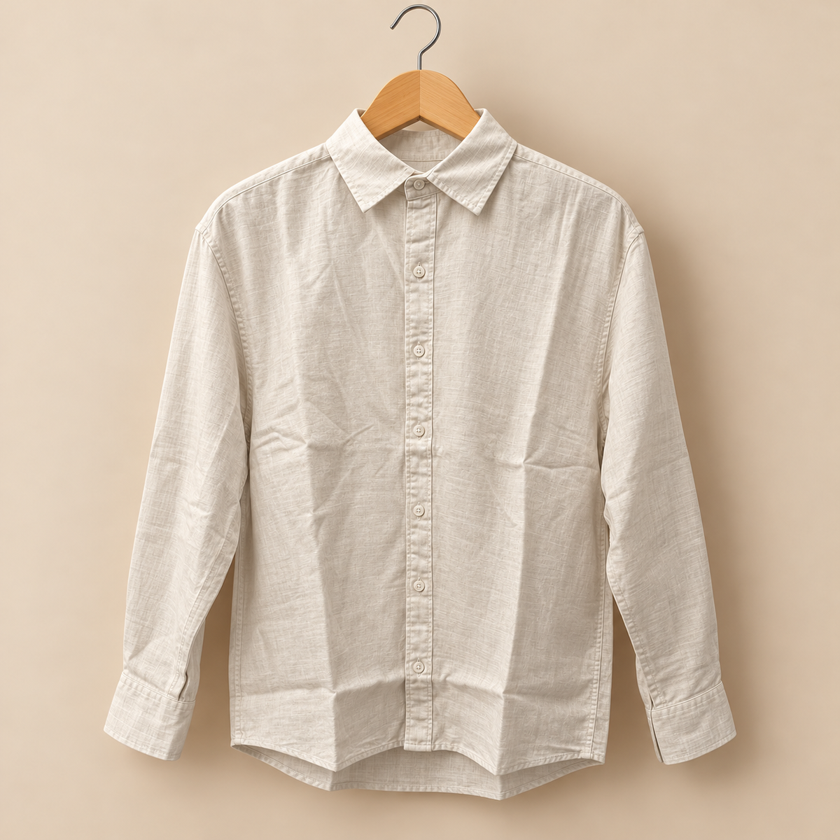 CAMISA DE LINO MANGA LARGA DESERT