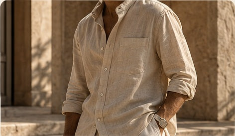 Camisa azul marino ZAYED